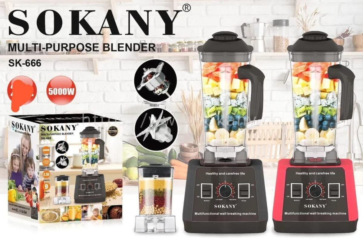 Sokany 2 in 1 Commercial Blender SK-666