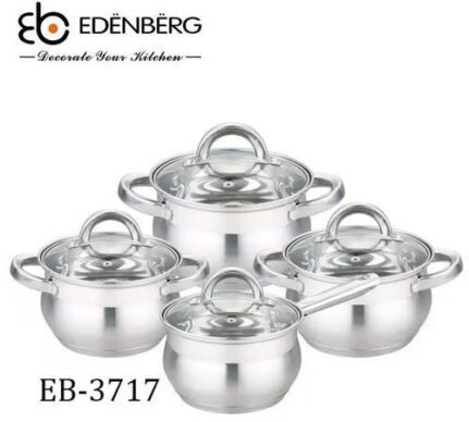 Edenburg 8pc Stainless Steel Cookware
