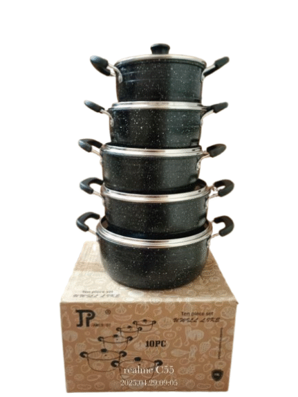 James Pot Black Cookware Set (Wove)