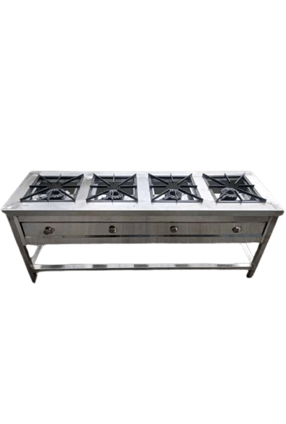Juakali Stainless Steel Kitchen 4 Burner Stove