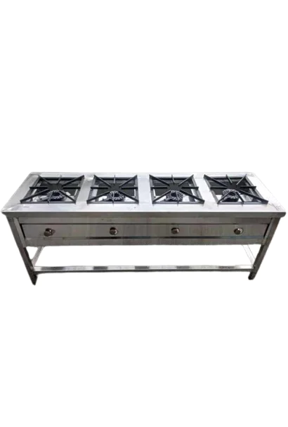 Juakali Stainless Steel Kitchen 4 Burner Stove
