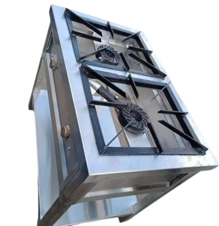 Juakali Stainless Steel Double Kitchen Burner
