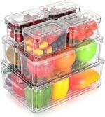7pcs Stackable Fridge Storage Organizers