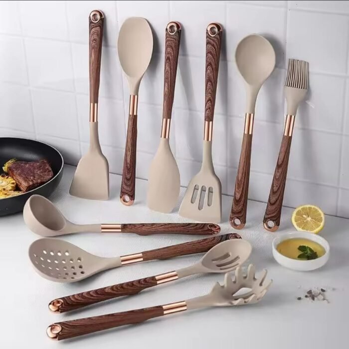 11pcs Silicone Spoon Set