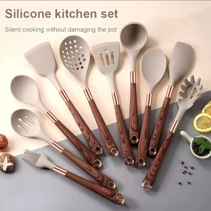 11pcs Silicone Spoon Set