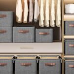 Collapsible Fabric Organizer with a Cover / Storage Basket