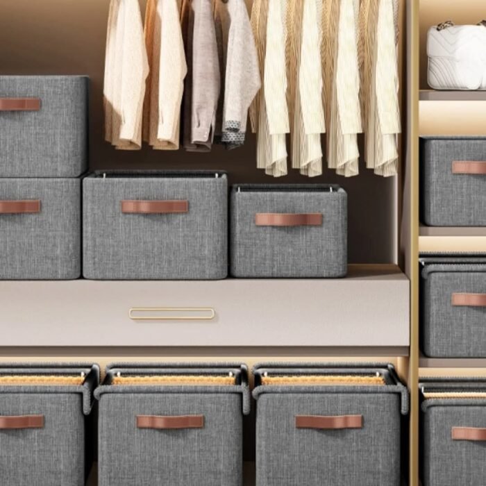 Collapsible Fabric Organizer with a Cover / Storage Basket