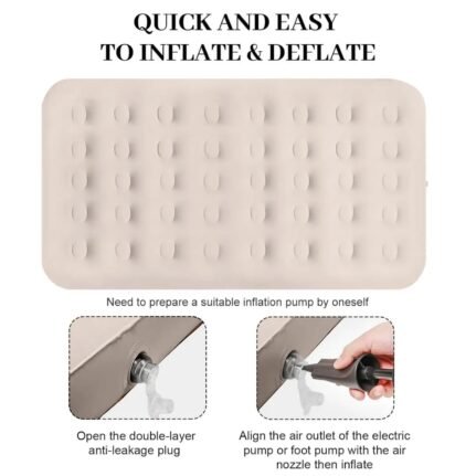 INTEX Inflatable Mattress Plus Free Electric Pump and 2 Pillows