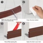 Waterproof Adhesive Silicone Rubber Under Door Sealing Strip