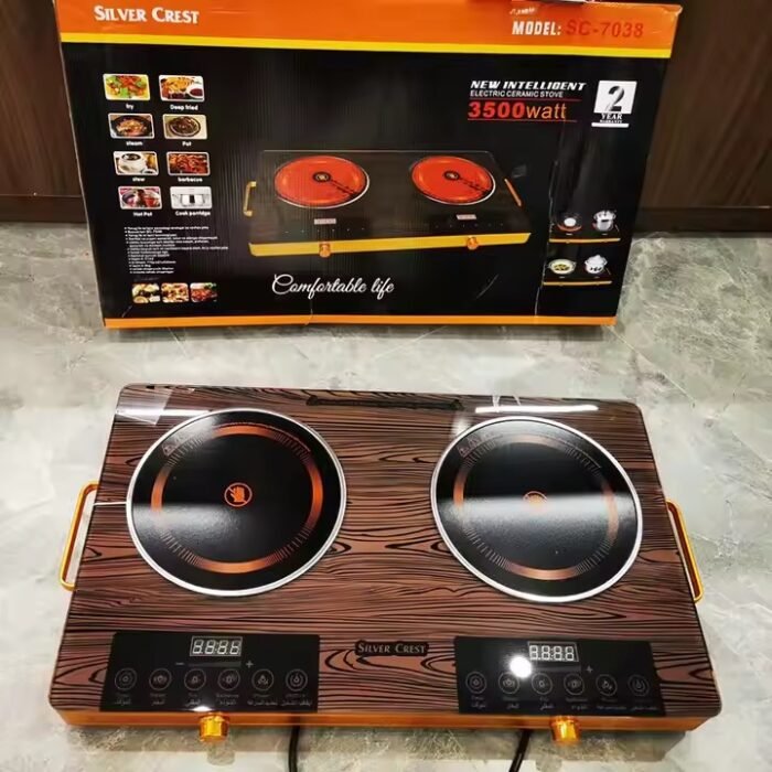 Silvercrest 3500W Double Induction Radiant Cooker SC-7038