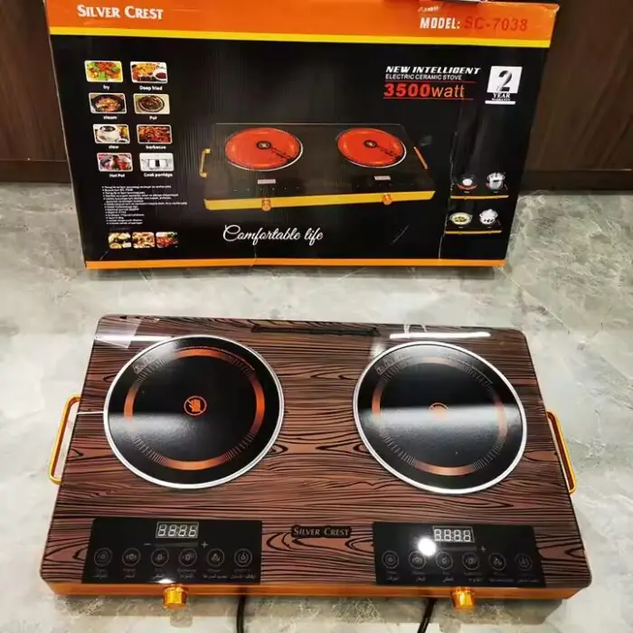 Silvercrest 3500W Double Induction Radiant Cooker SC-7038