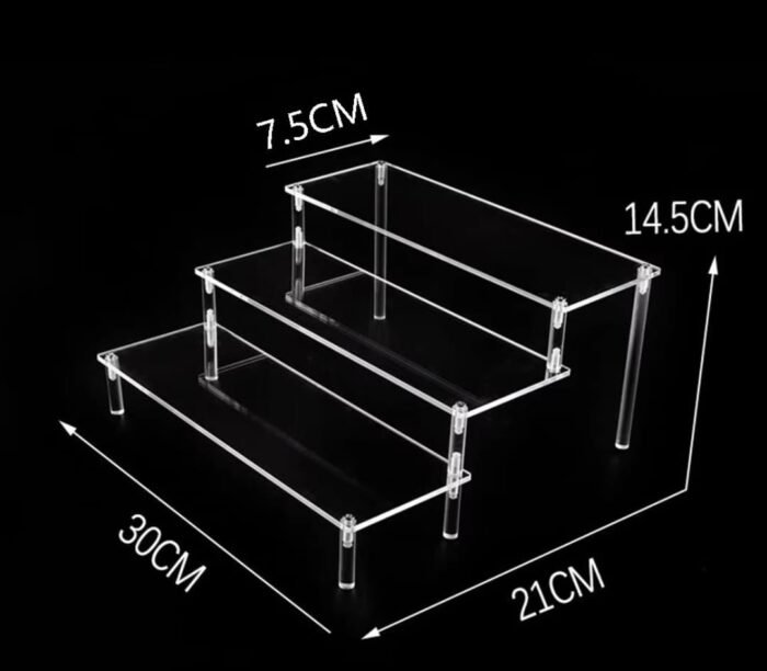 3-Tier Clear Display Rack
