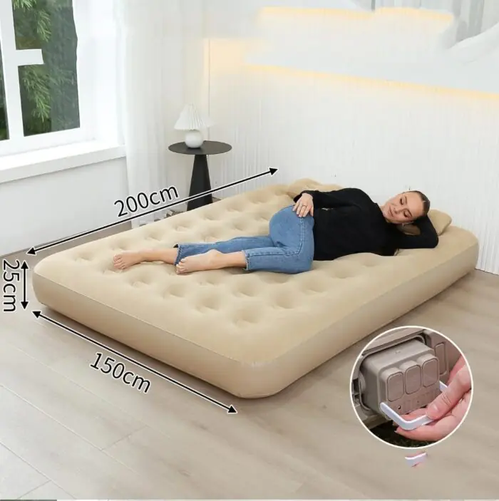 INTEX Inflatable Mattress Plus Free Electric Pump and 2 Pillows