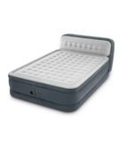 INTEX DURA BEAM AIRBED WITH INBUILT ELECTRIC PUMP AND PLUSH HEADBOARD