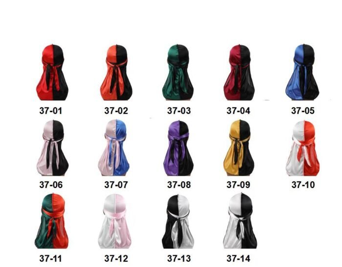 4PCS Silk Durag Bandana Set