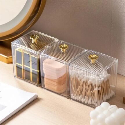 Single Multifunction Makeup Cotton Pad Storage Box