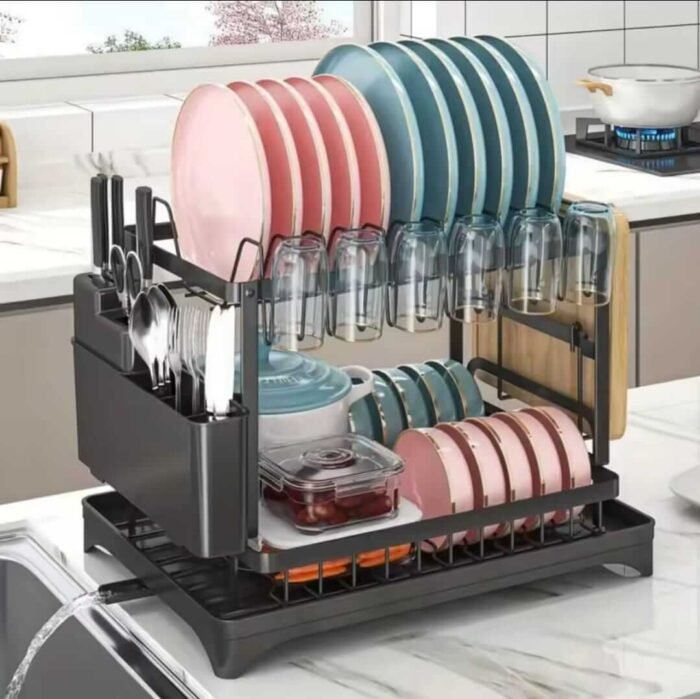 Classy High Quality 2 Tier Dish Rack - Image 2
