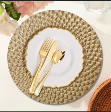 Exotic charger plate