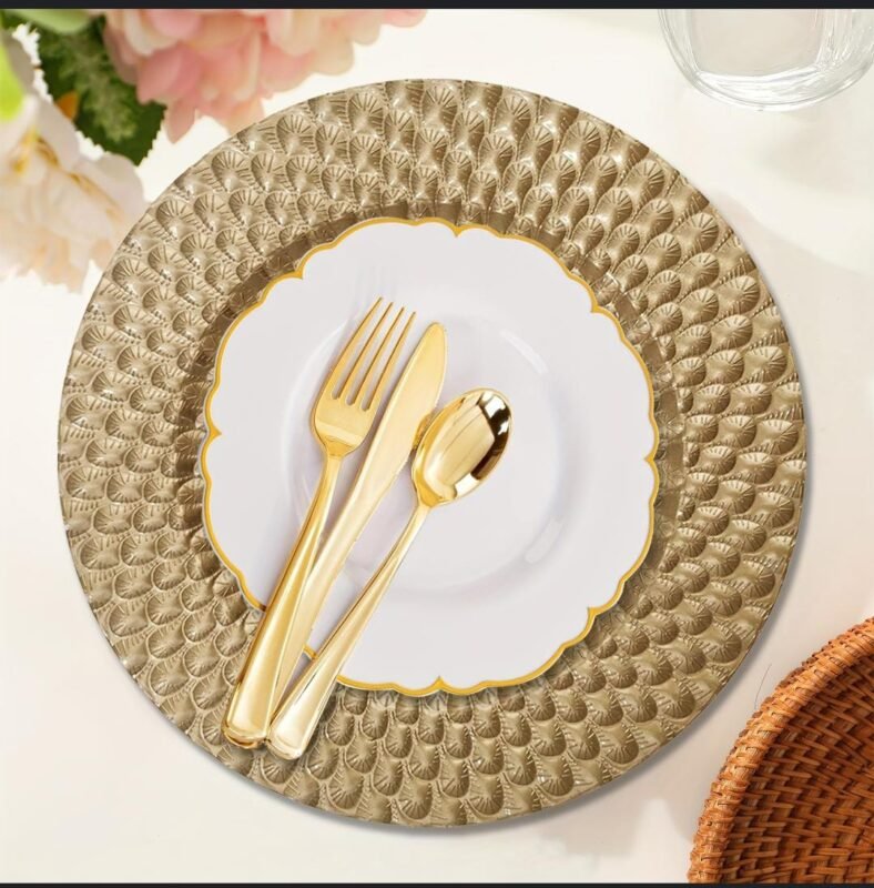 Exotic charger plate