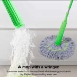 360 rotating Self Wringing Bamboo Twist Mop - Image 2