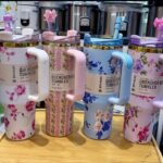 Floral Love Shark Stanley Tumbler