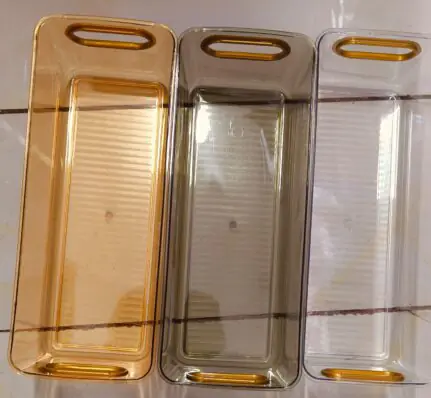 acrylic storage fridge organiser