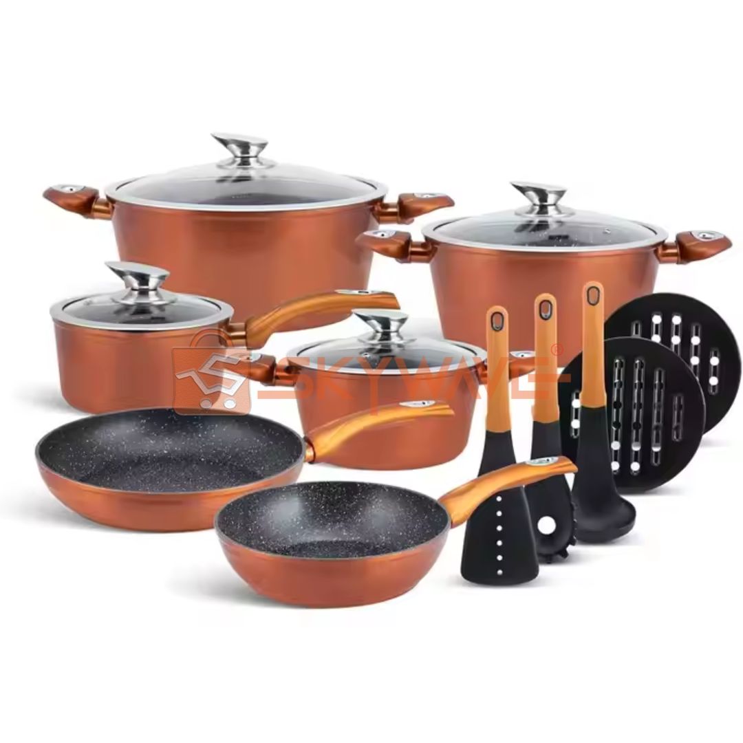Edenburg 15pc Cookware EB-5618 Edenburg 15pc Cookware EB-5618