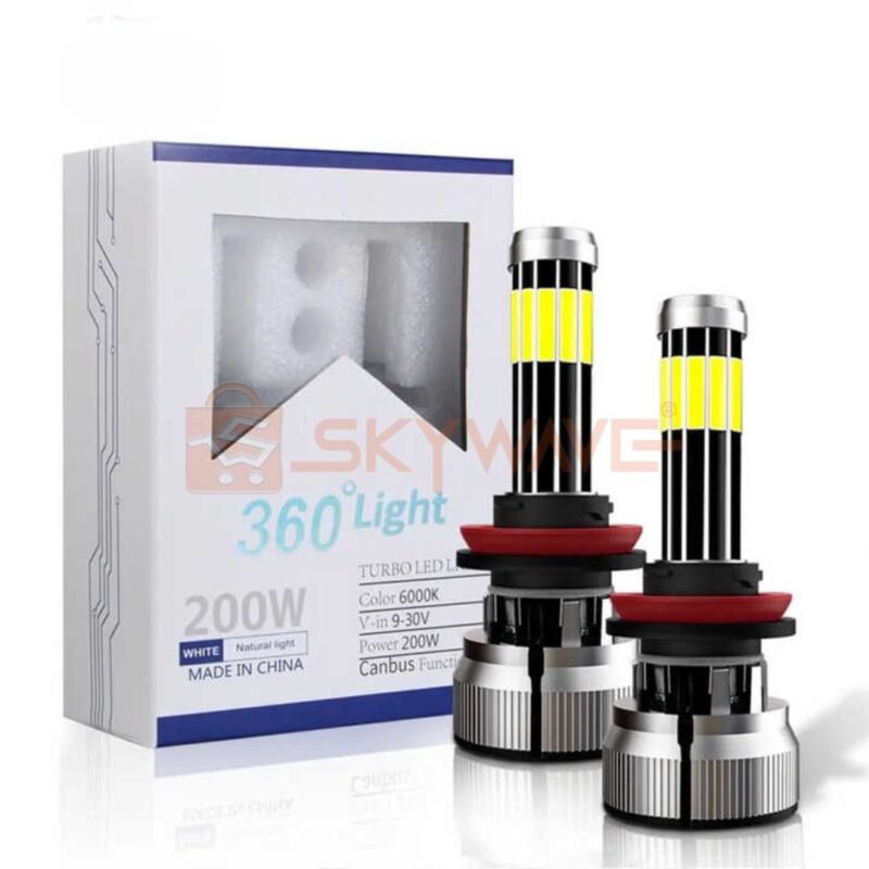 Car 360° TURBO LED Headlights H4