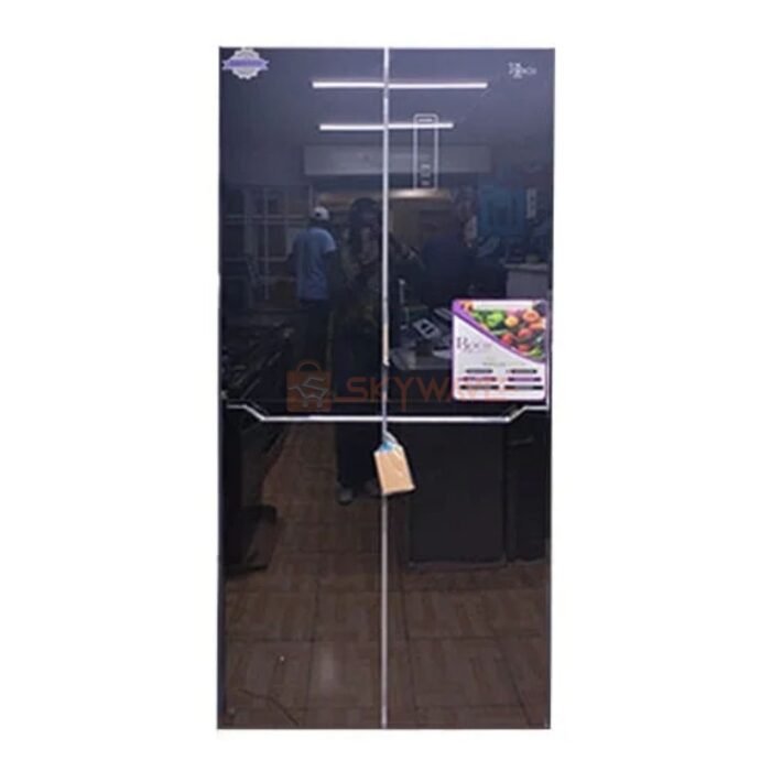 Roch 401 Litres Black 4 Door Glass No Frost Refrigerator