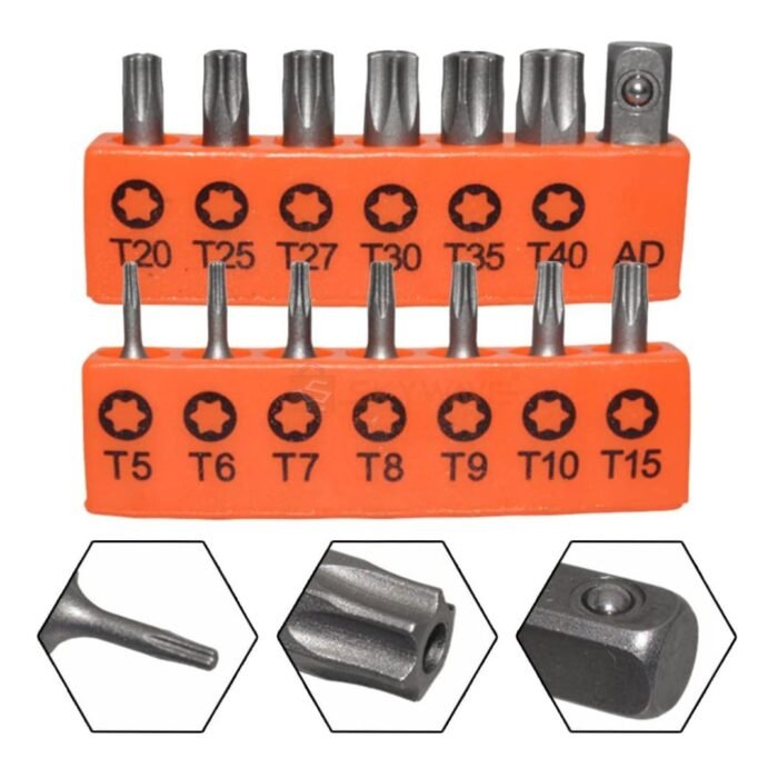 14PCS 25mm Torx Screwdriver Bits