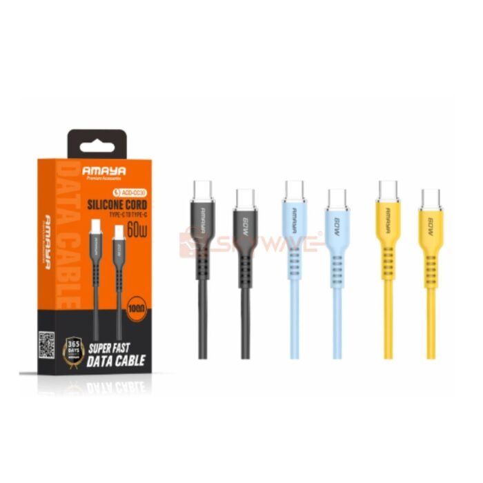 Amaya ACD-CC30 60W 2M Type C to Type C Cable