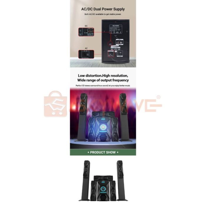 AILYONS 5.1CH ELP5901K Subwoofer/Speaker System