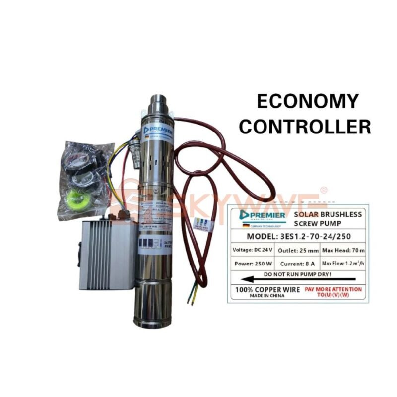 PREMIER DC solar submersible pump 70M Economy controller