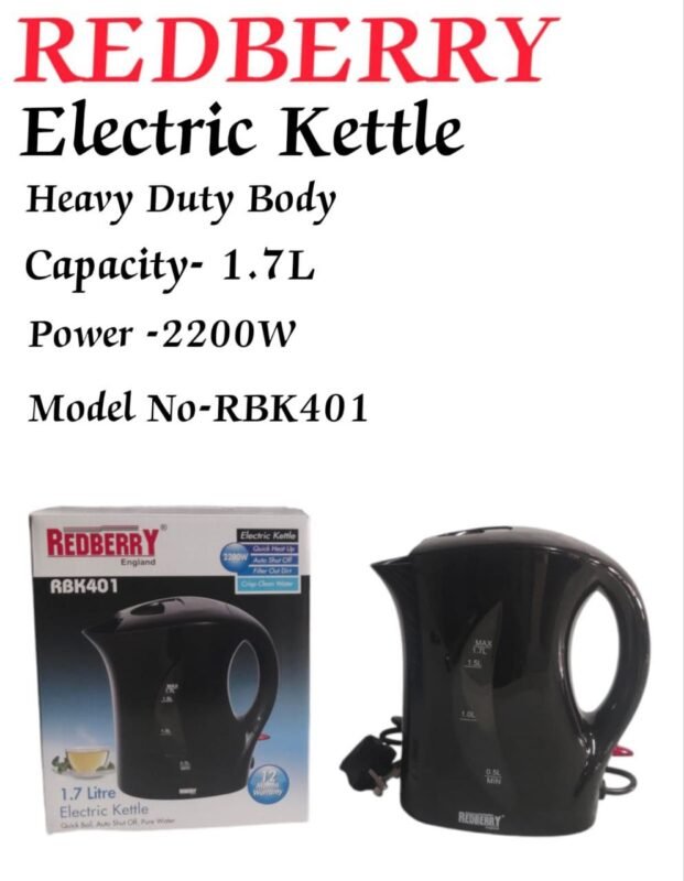 Redberry 1.7L electric kettle RBK401