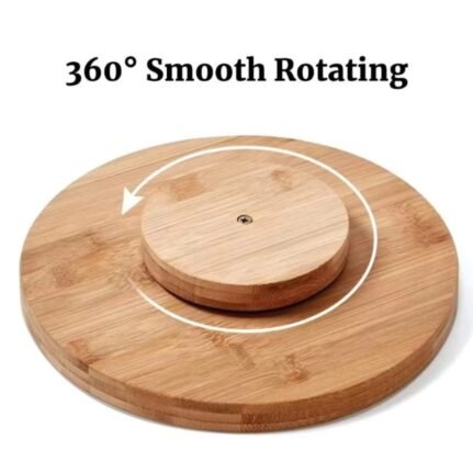 360° Single layer Bamboo rotating spice rack