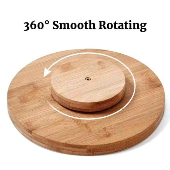 360° Single layer Bamboo rotating spice rack
