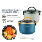 Heated Stainless Steel Round Lunch Box
