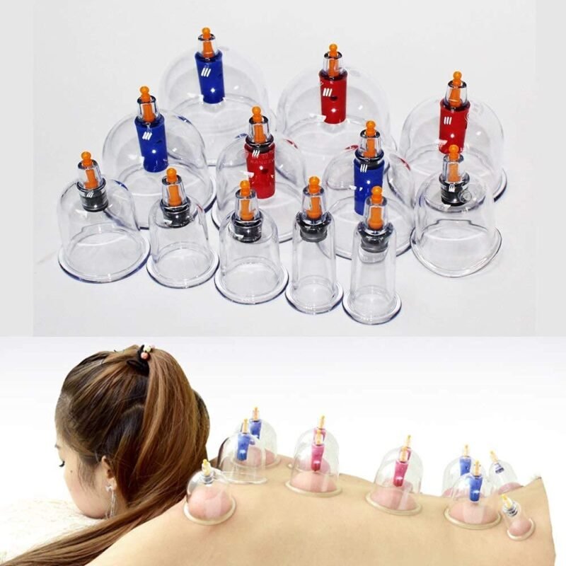 18pcs Suction Vacuum Cupping Set with 1 Manual Pump