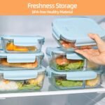 Set of 3 Borosilicate Glass Food Storage Containers