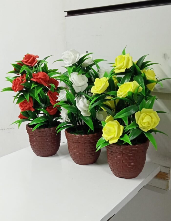 Plastic Artificial Rose Flower