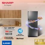 Sharp Silver 396L No-Frost Fridge