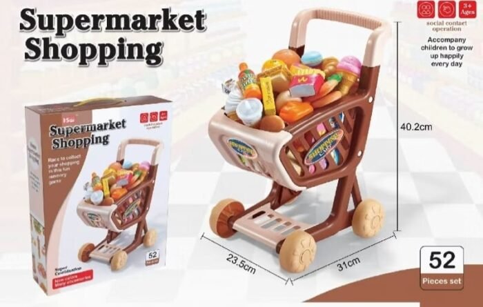 Supermarket Shopping With Trolley Play Set