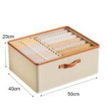 Versatile Foldable Double Compartment Closet Organizer