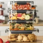 4pcs Set Transparent Sealed Refrigerator Food Containers