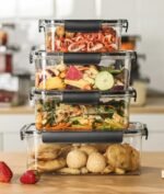 4pcs Set Transparent Sealed Refrigerator Food Containers