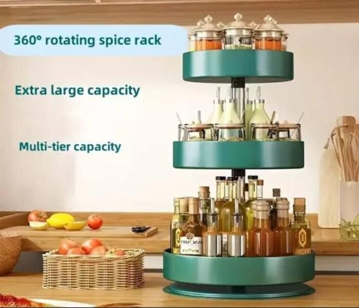 3-Tier Rotating Shelving Spice Rack