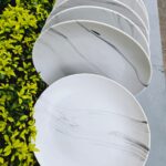 6pcs Grey Patches Dinner Set