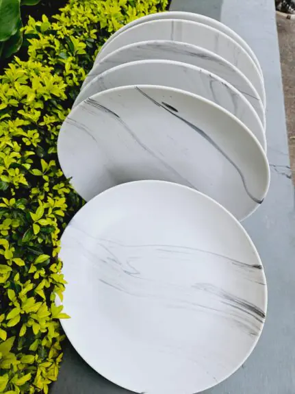 6pcs Grey Patches Dinner Set