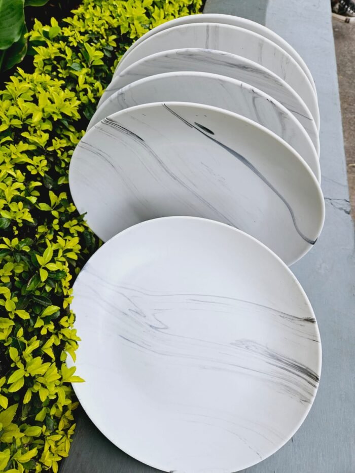 6pcs Grey Patches Dinner Set