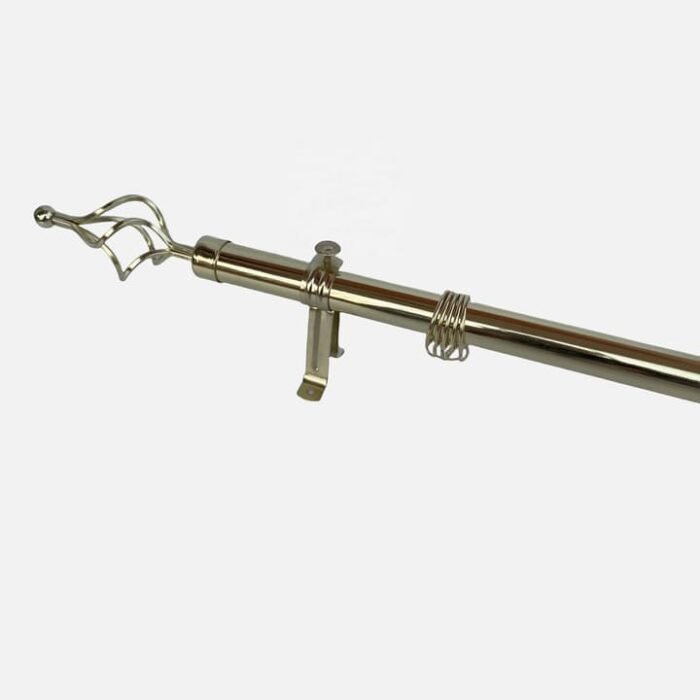 1m Metallic Double Curtain Rod